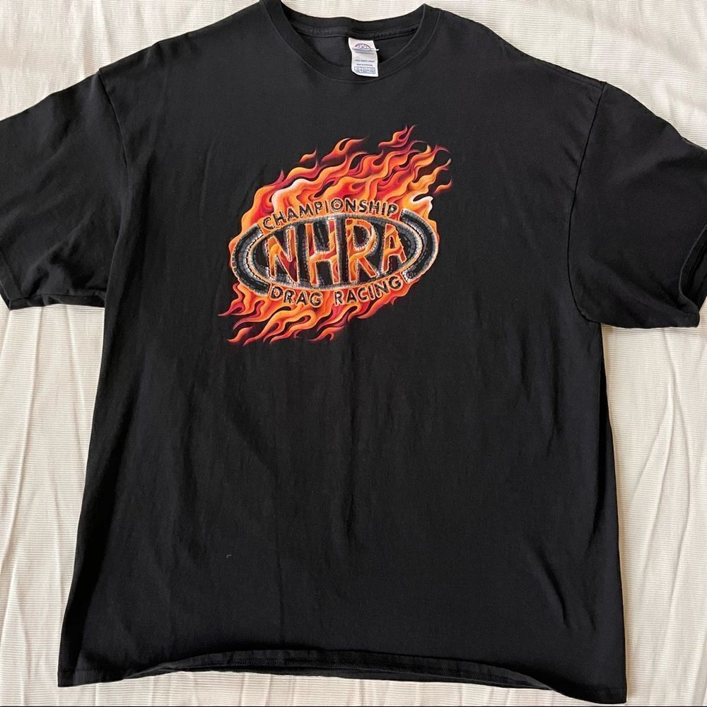 Mens TShirt NHRA Drag Racing Championship Shortsleeve Casual Crew Car Sport 2XL